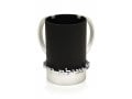 Dabbah Judaica Wash Cup Netilat Yadaim Anodized Aluminum - Black
