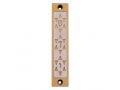 Agayof Mezuzah Case with Three Stars of David, in Light Colors - 4 Inches Height