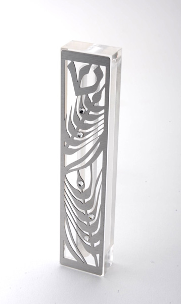 Wheat Stainless Steel Mezuzah Case