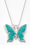 Small Turquoise Butterfly Necklace