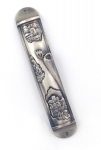 Jerusalem Pewter Mezuzah