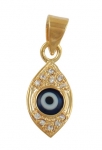 Gold Filled Zirconium "Eye" Pendant