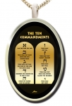 Ten Commandments Jewish Pendant