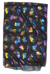 Black Chiffon Woman Head Covering Scarf - 7 Species