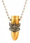 Israeli Army Bullet Bronze Pendant - Commando Symbol
