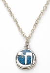 Silver Blue Chai Necklace