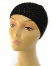Chaponne Pull On Crocheted Womens Hat with applique by aJudaica
