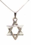 Silver Star of David Pendant - Magen David