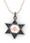 IDF Metal Pendant with Reflective Center - Paratroopers