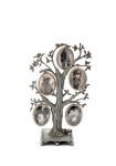 Five Photo Pewter Family Tree