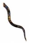 Collectors Hand Painted Yemenite Shofar - Menorah