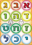 Colorful Alef-Bet Stickers