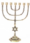 Seven Branch Large Cup Menorah