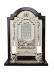 Woman Of Valor Plaque on Wood with Candlesticks