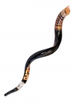Collectors Hand Painted Yemenite Shofar - Temple in Jerusalem