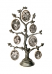 Seven Photo Pewter Family Tree