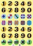 Numbers and Hebrew vowel Stickers