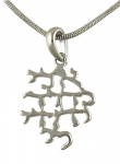 Rhodium "I am for my Beloved.." Necklace