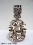 Wine Fountain With A Kiddush Cup And Six Small Kiddush Cups