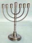 Pewter 7 Branch Menorah