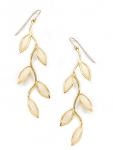 Olive Branch Earrings - Pearl Color