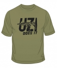 Uzi Does It T-Shirt by aJudaica