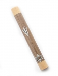 Two Color Star of David Wood Mezuzah