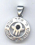 Sterling Silver Pendant - Hamsa Shema Yisrael