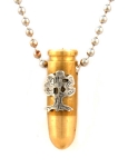 Israeli Army Bullet Bronze Pendant - Golani Symbol