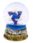 Star of David Snow Dome Paperweight