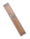 Wood and Sterling Silver Mezuzah