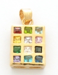 Gold Filled and Silver "Choshen" 12 Tribes Pendant