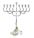 Silver Plated Menorah (Hanukia)