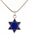 Star of David changing color pendant