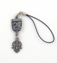 Israeli Army Paratroopers Hamsa Mobile Cellphone Charm