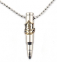 Israeli Army M-16 Rifle Bullet Metal Pendant - IDF Symbol