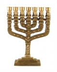 Small Twelve Tribes 7 Branch Menorah