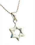Classic Silver Star of David Pendant