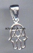 Sterling Silver Hamsa Pendant by aJudaica
