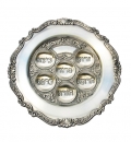 Round Pewter Passover Plate