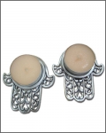 Small Hamsa Travelling Candlesticks