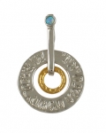 Gold filled "If I Forget Thee O Jerusalem" Pendant