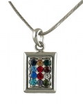 Twelve Tribes Rhodium Necklace