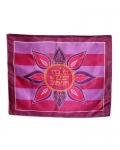 Purple and maroon silk Challah cover