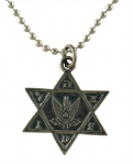 Israeli Army Star of David Metal Pendant - Air Force