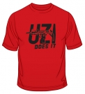 Uzi Does It T-Shirt by aJudaica