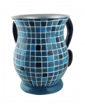 Blue Stone Mosaic Wash Cup