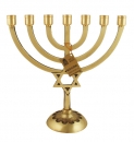 Star of David Seven Branch Menorah