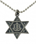 Israeli Army Star of David Metal Pendant