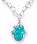 Turquoise Hamsa Pendant